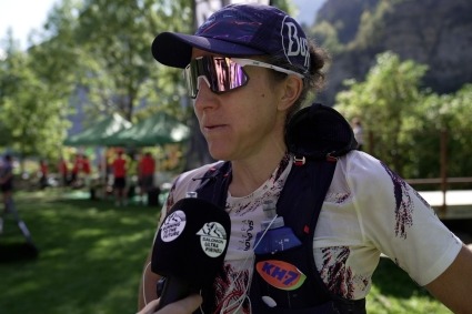 Nuria picas en la Salomon ultra pirineu