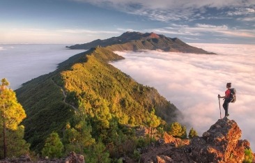 La isla de la Palma desde el Roque de los muchachos