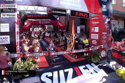 Llegada del podio femenino