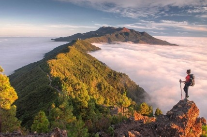 La isla de la Palma desde el Roque de los muchachos