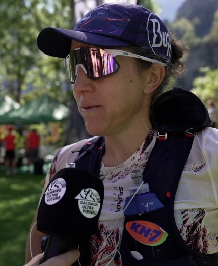 Nuria picas en la Salomon ultra pirineu